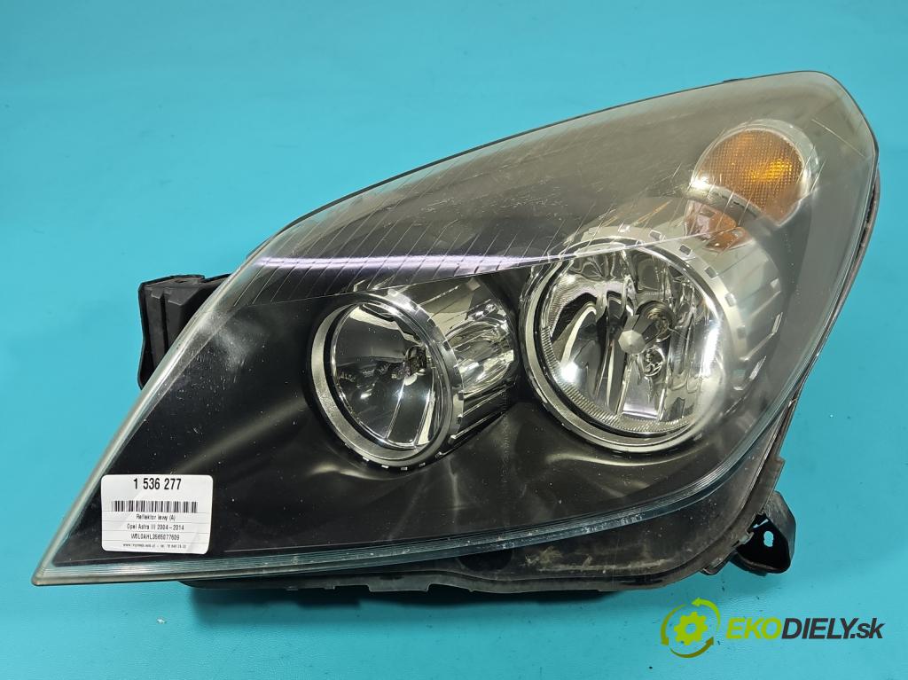Opel Astra III 2004-2014 1.9 cdti 101 HP manual 74 kW 1910 cm3 5- Reflektor: ľavý 1EG270370-01 (Kľučka dverí ostatné)