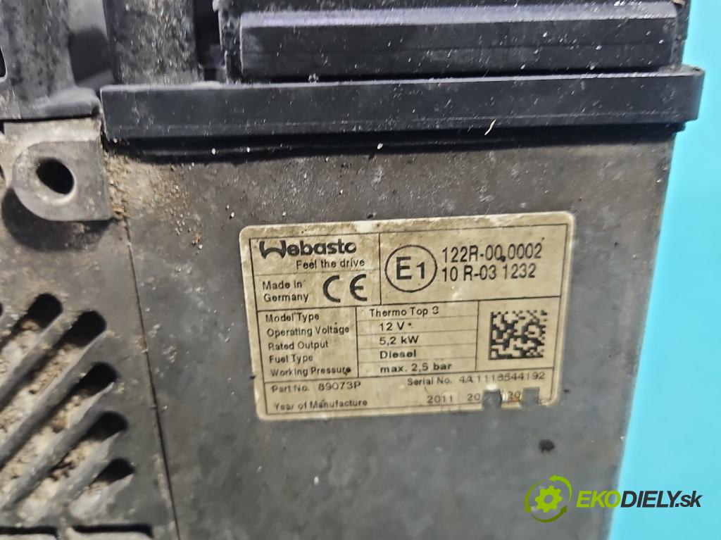 Audi A5 8T 2007-2016 3.0 tdi 239KM manual 176 kW 2967 cm3 2- Webasto 9017986A (Webasto (nezávislé topení))