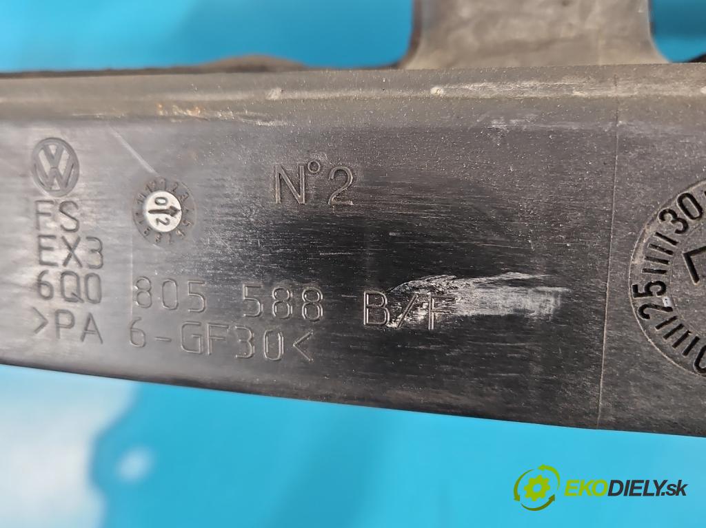 Vw Polo IV 9N 2001-2009 1.2 6v 54 hp manual 40 kW 1198 cm3 5- stěna přední 6Q0805588B (Přední výztuha)