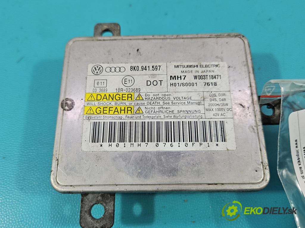 Audi A5 8T 2007-2016 3.0 tdi 239KM manual 176 kW 2967 cm3 2- střídač: xenon 8K0941597 (Riadiaca jednotka xenónu)
