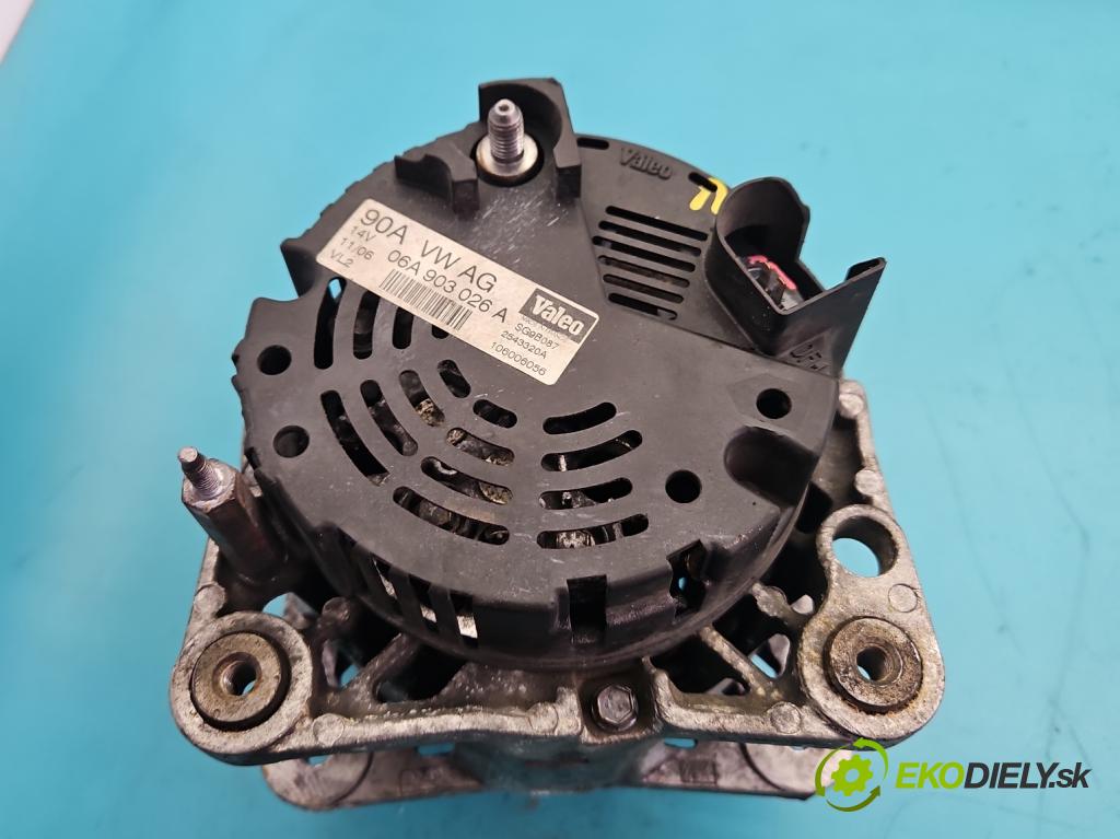 Seat Leon I 1999-2005 1.6 16v 105 HP manual 77 kW 1598 cm3 5- Alternator 06A903026A (Alternátor)