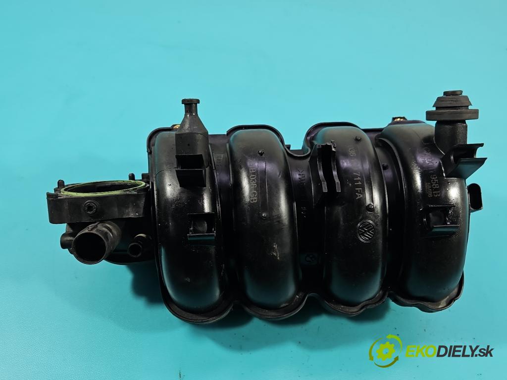 Seat Leon I 1999-2005 1.6 16v 105 HP manual 77 kW 1598 cm3 5- zvod nasávací 036129711FA (Sacie potrubie)