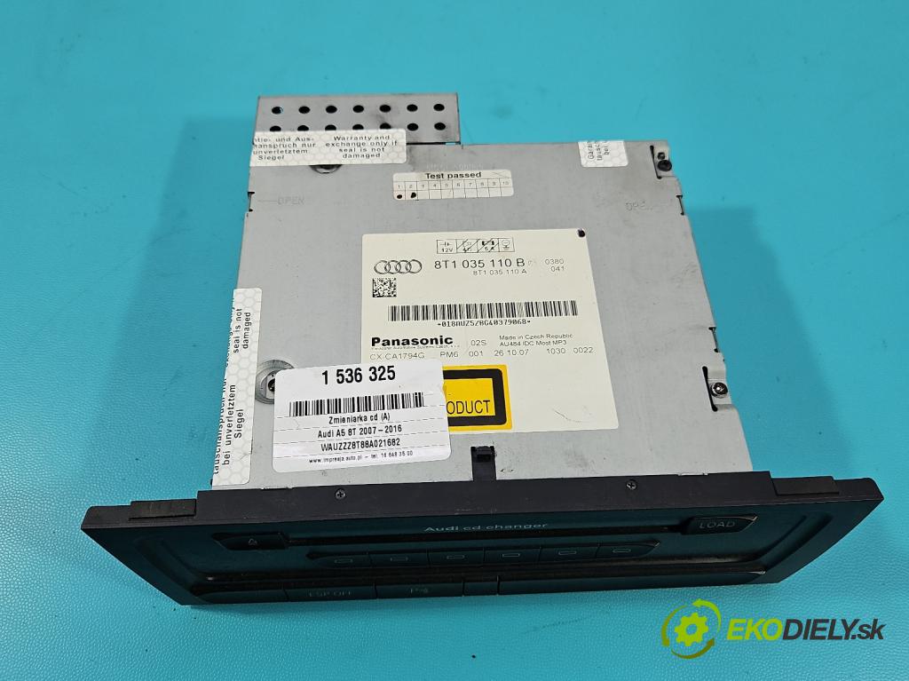 Audi A5 8T 2007-2016 3.0 tdi 239KM manual 176 kW 2967 cm3 2- Menič: cd 8T1035110B (CD menič)