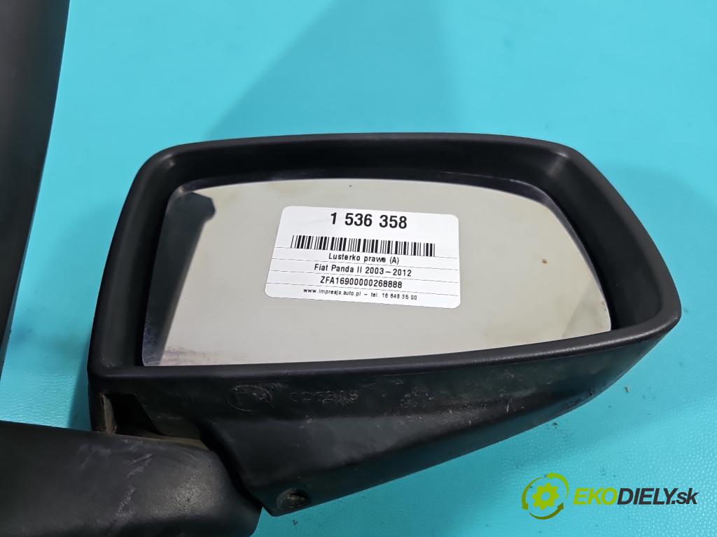 Fiat Panda II 2003-2012 1.2b 60 HP manual 44 kW 1242 cm3 5- zrkadlo pravé (Kľučka dverí ostatné)