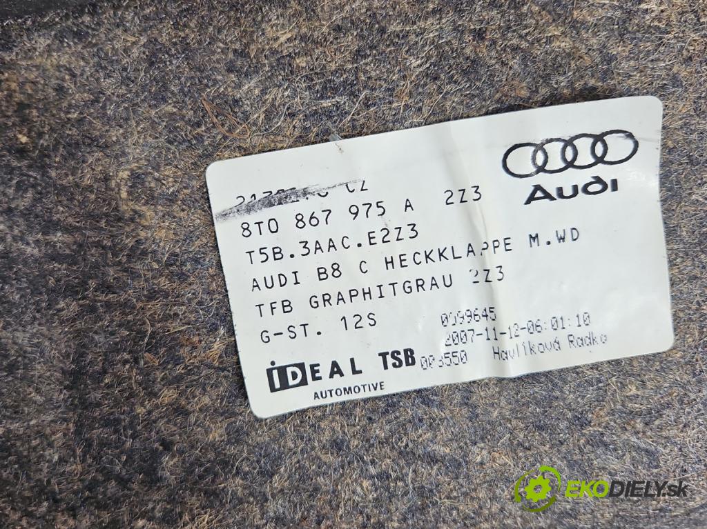 Audi A5 8T 2007-2016 3.0 tdi 239KM manual 176 kW 2967 cm3 2- Čalounictví: kufrové dvere 8T0867975A