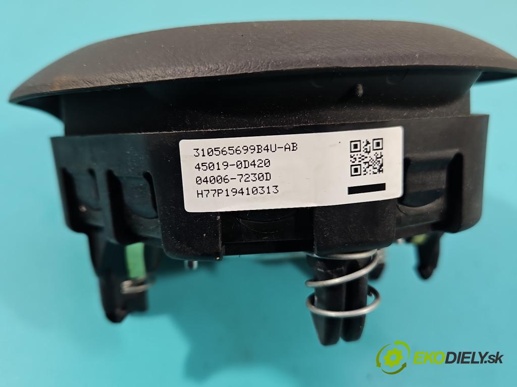 Toyota Yaris III 2011-2020 1.0 vvti 69KM manual 51 kW 998 cm3 5- airbag vzduch: Řidiči: 45019-0D420 (Airbag)