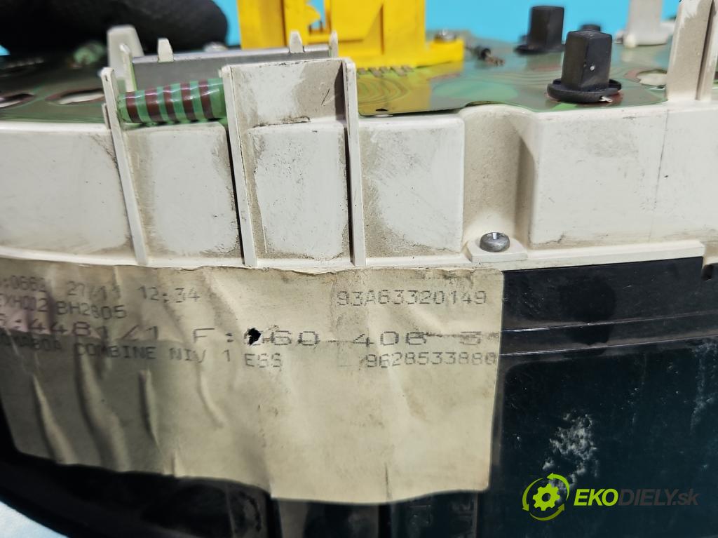 Peugeot 406 1.8 16V 110 HP manual 81 kW 1761 cm3 5- prístrojovka/ budíky 9628533880 (Prístrojová doska)