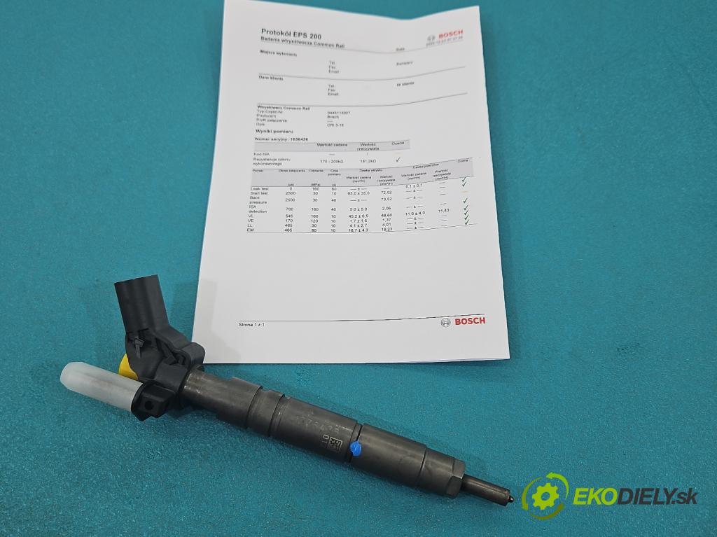 Mercedes ML W164 2005-2011 3.0 cdi 224hp automatic 165 kW 2987 cm3 5- vstrek 0445115027 (Vstrekovač paliva)