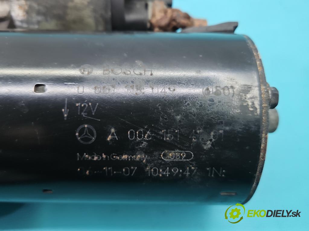 Mercedes ML W164 2005-2011 3.0 cdi 224hp automatic 165 kW 2987 cm3 5- štartér 0001115049 (Štartér)