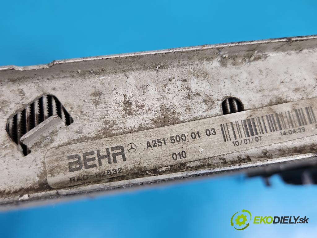 Mercedes ML W164 2005-2011 3.0 cdi 224 hp automatic 165 kW 2987 cm3 5- Chladič vody A2515000304 (Vodní chladič)