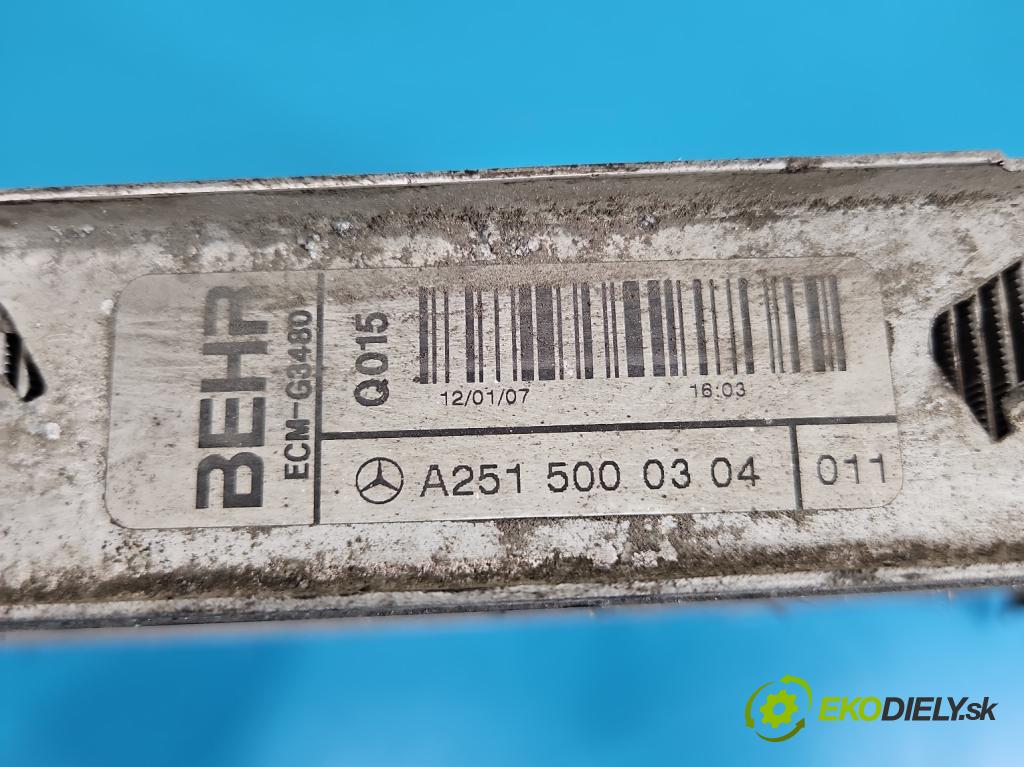 Mercedes ML W164 2005-2011 3.0 cdi 224 hp automatic 165 kW 2987 cm3 5- Chladič vody A2515000304 (Vodní chladič)