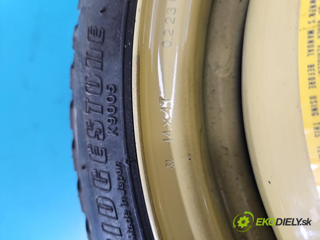 Honda City IV 2002-2008 1.4 8v 83 hp manual 61 kW 1339 cm3 4- kolo náhradní 14"