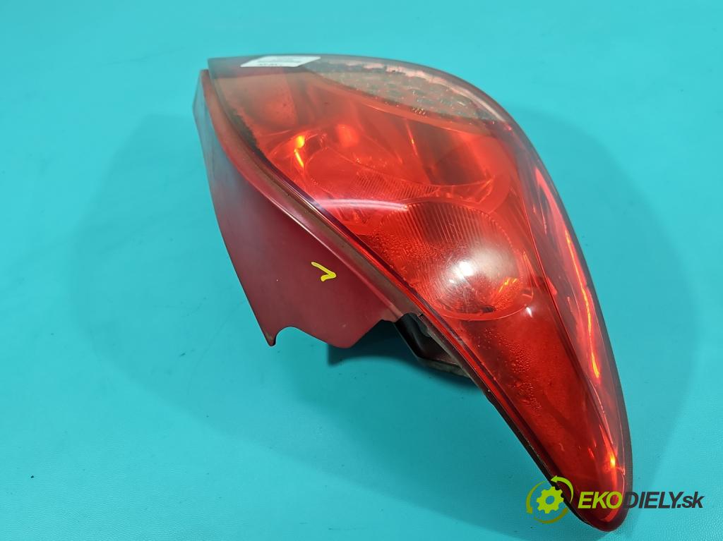 Peugeot 207 1.4 16V 95 HP manual 70 kW 1397 cm3 3- svetlo / reflektor zadné ľavé 9649986680 (Kľučka dverí ostatné)