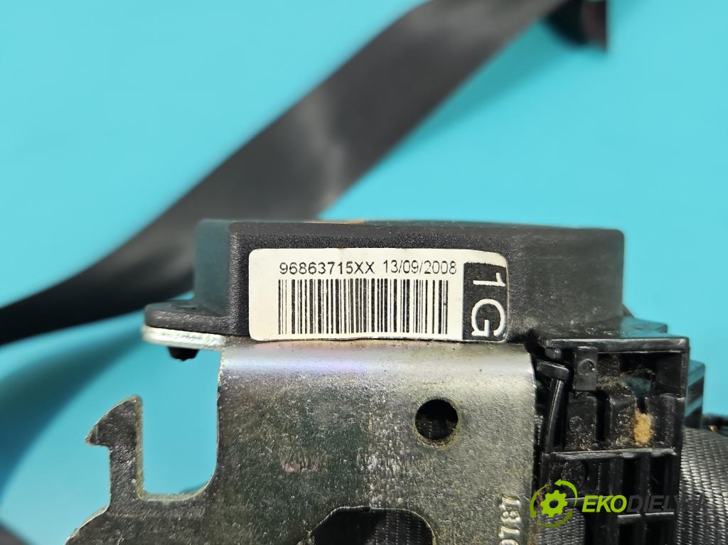 Peugeot 207 1.4 16V 95 HP manual 70 kW 1397 cm3 3- pas bezpečnosť: predné ľavý 96863715XX