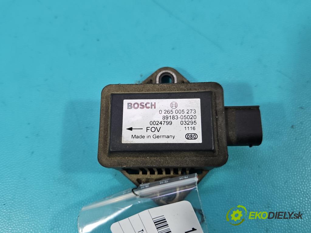 Toyota Avensis II T25 2003-2008 2.0 d4d 116 HP manual 85 kW 1995 cm3 4- snímač ESP 0265005273