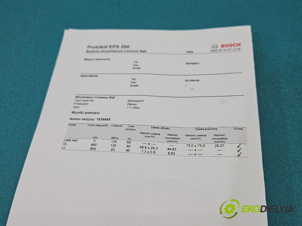 Toyota Avensis II T25 2003-2008 2.0 d4d 116 HP manual 85 kW 1995 cm3 4- vstrek 23670-0G010 (Vstrekovač paliva)