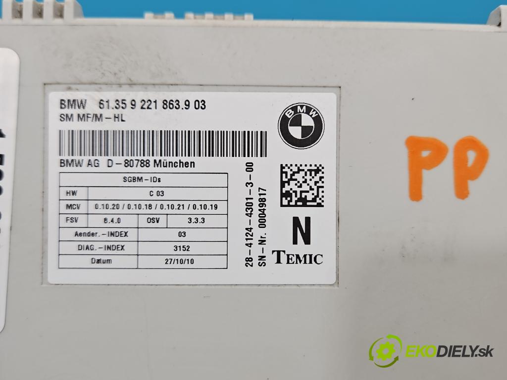 Bmw X6 E71 2007–2014 3.0d 306KM automatic 225 kW 2993 cm3 5- riadiaca jednotka ostatné 9221863