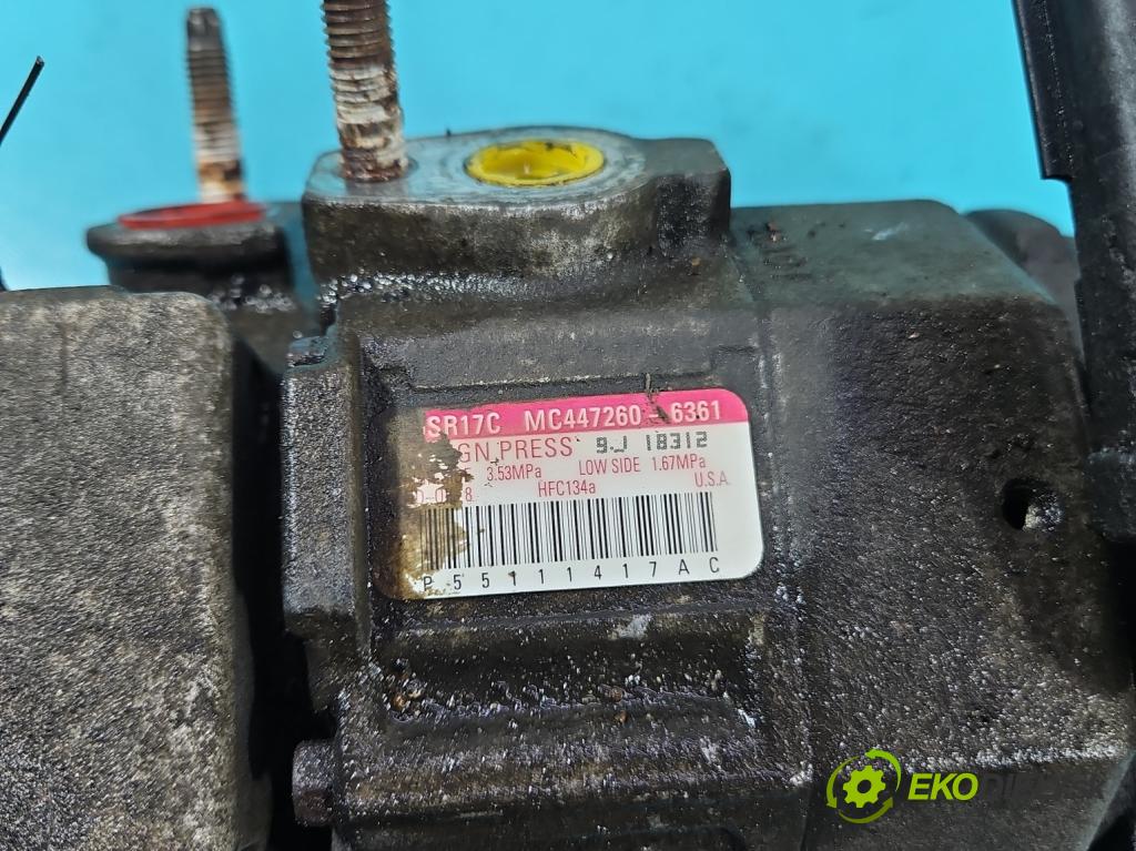 Dodge Caravan V 2007-2020 3.3 V6 178HP: automatic 131 kW 3301 cm3 5- Kompresor: klimatizácie 447260-6361 (Kompresor klimatizácie)