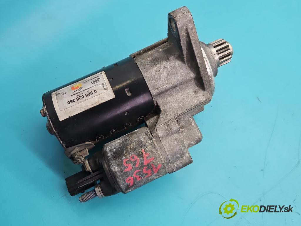 Vw Passat B7 2010-2014 2.0 TSI 211KM automatic 155 kW 1984 cm3 5- štartér 0986025360 (Štartér)