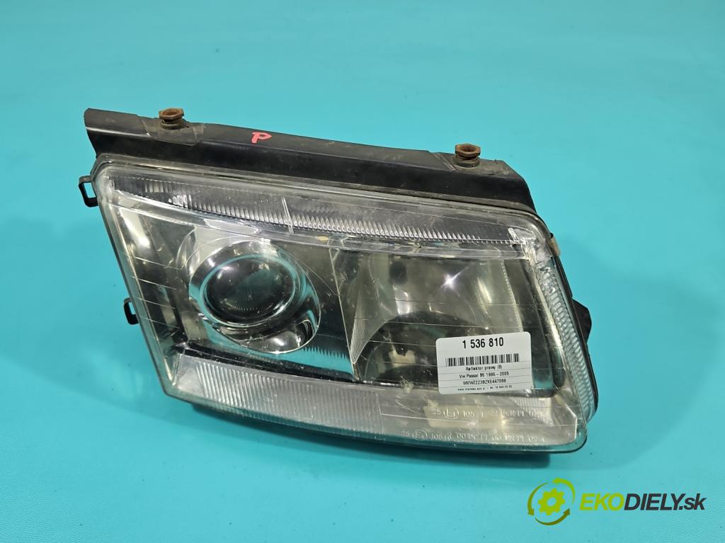 Vw Passat B5 1995-2005 1.9 tdi 110 HP manual 81 kW 1896 cm3 5- Reflektor: pravý  (Svetlo predné pravé)