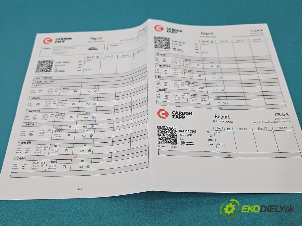 Renault Master II 1998-2010 2.5 dci 120 HP manual 88 kW 2464 cm3 5- vstrek 0445110265 (Vstrekovač paliva)