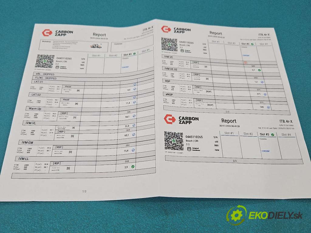 Renault Master II 1998-2010 2.5 dci 120 HP manual 88 kW 2464 cm3 5- vstrek 0445110265 (Vstrekovač paliva)