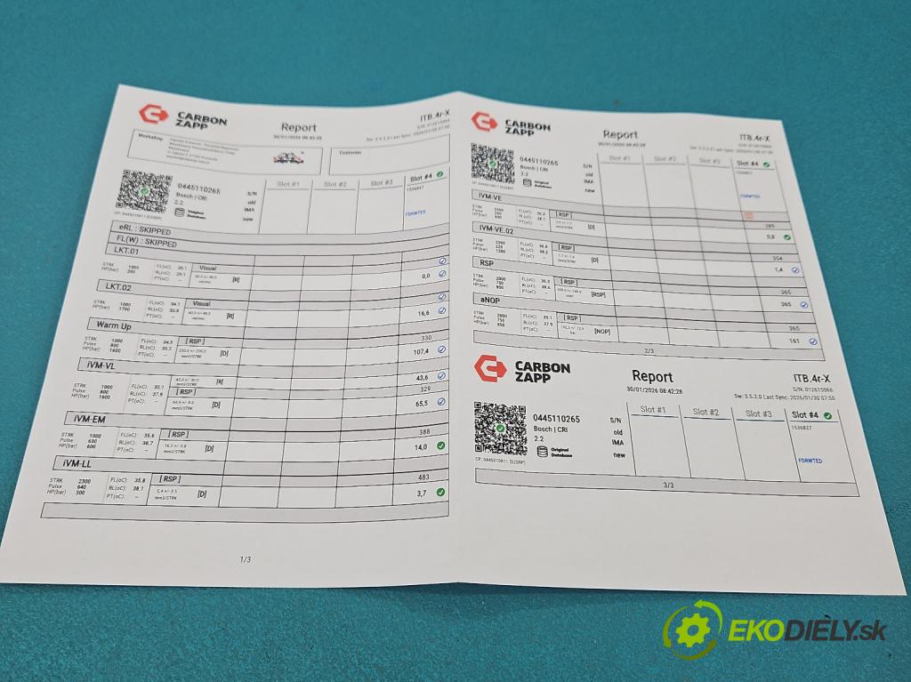 Renault Master II 1998-2010 2.5 dci 120 HP manual 88 kW 2464 cm3 5- vstrek 0445110265 (Vstrekovač paliva)