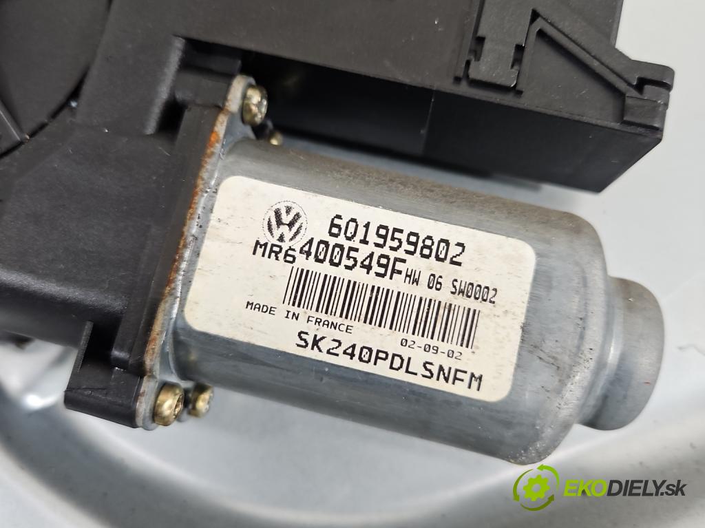 Skoda Fabia I 1999-2007 1.4 16V 75 HP manual 55 kW 1390 cm3 4- mechanizmus okna predné pravý 6Y1837462