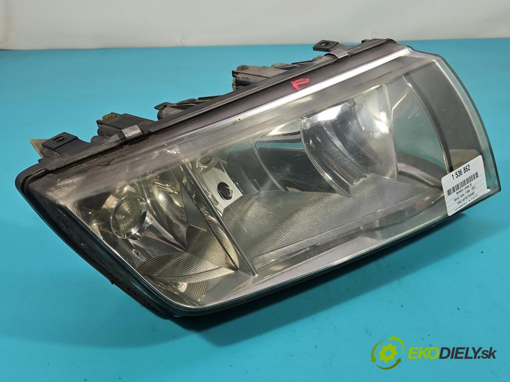 Skoda Fabia I 1999-2007 1.4 16V 75 HP manual 55 kW 1390 cm3 4- Reflektor: pravý  (Svetlo predné pravé)