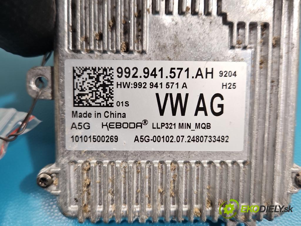 Skoda Octavia IV 2019- 1.5 TSI 150 HP automatic 110 kW 1498 cm3 5- střídač: xenon 992941571AH (Riadiaca jednotka xenónu)