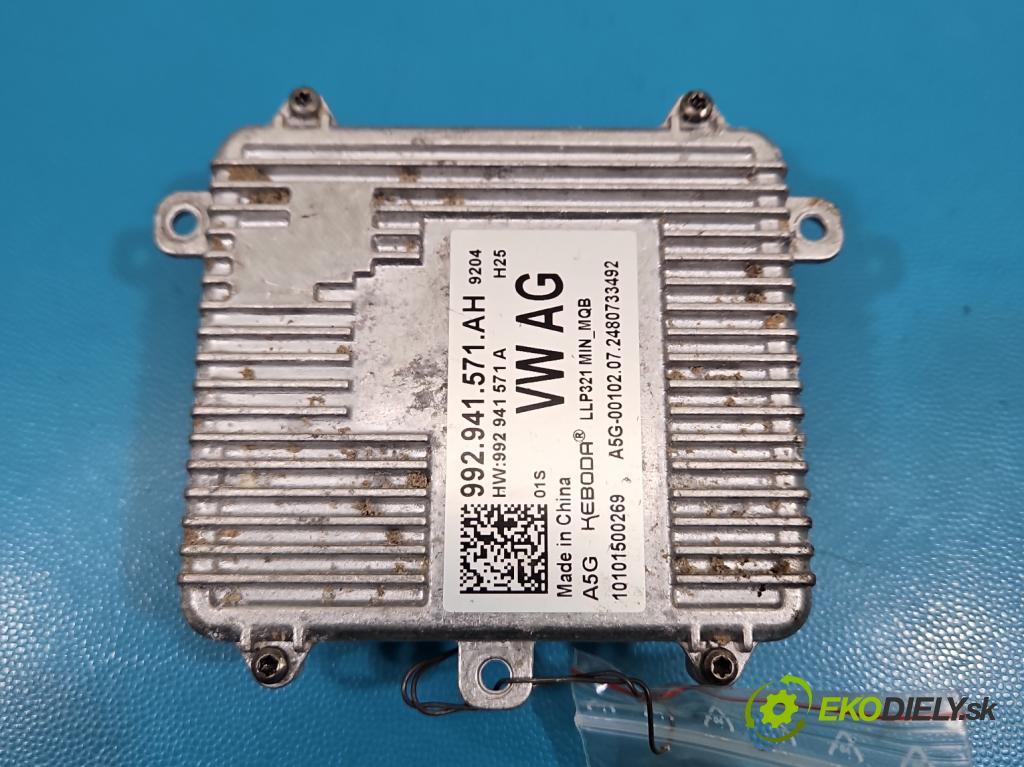 Skoda Octavia IV 2019- 1.5 TSI 150 HP automatic 110 kW 1498 cm3 5- střídač: xenon 992941571AH (Riadiaca jednotka xenónu)