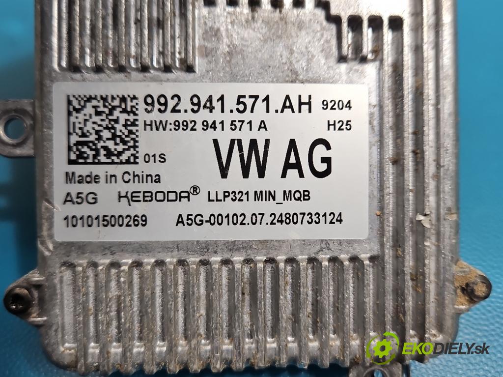 Skoda Octavia IV 2019- 1.5 TSI 150 HP automatic 110 kW 1498 cm3 5- střídač: xenon 992941571AH (Riadiaca jednotka xenónu)