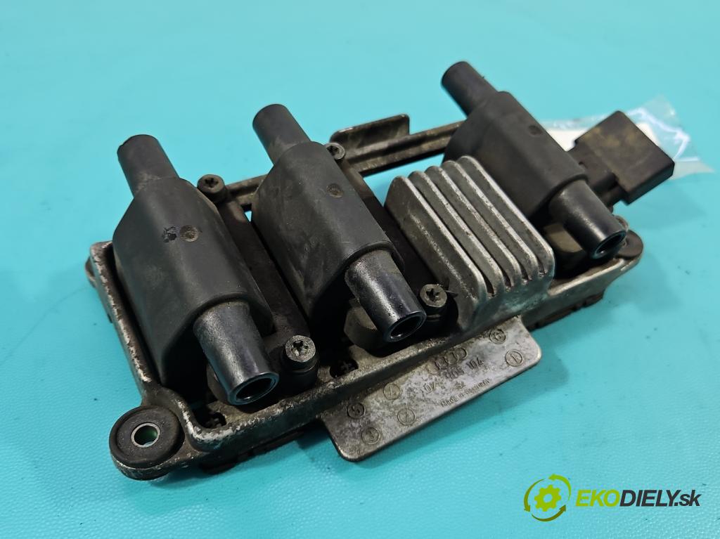 Audi A6 C5 1997-2004 2.4 v6 170 HP manual 125 kW 2393 cm3 4- cievka zapaľovacia 078905104 (Zapaľovacia cievka)