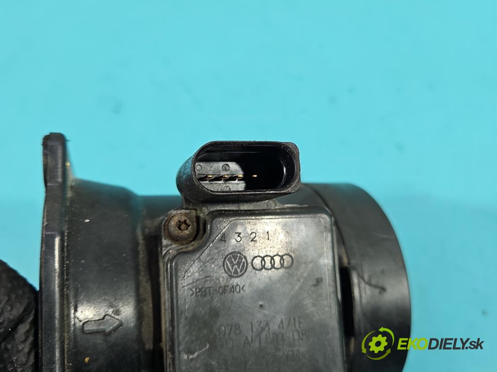 Audi A6 C5 1997-2004 2.4 v6 170 HP manual 125 kW 2393 cm3 4- průtokoměr: 078133471E (Váha vzduchu)