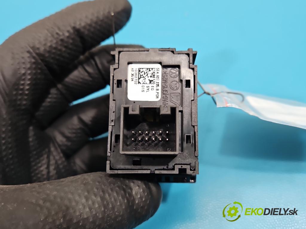 Skoda Octavia IV 2019- 1.5 TSI 150 HP automatic 110 kW 1498 cm3 5- prepínač brzda: ručný 5E4927225B (Prepínacie páčky pod volantom)