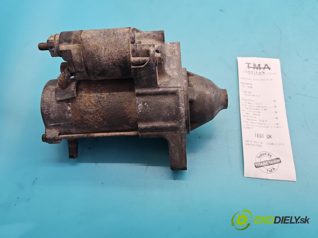 Toyota Yaris I 1999-2005 1.0 vvti 68 HP manual 50 kW 998 cm3 3- štartér  (Štartér)