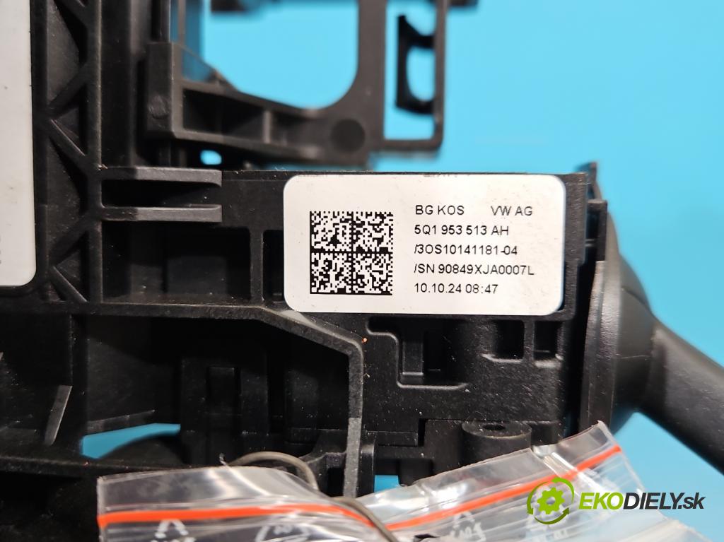 Skoda Octavia IV 2019- 1.5 TSI 150 HP automatic 110 kW 1498 cm3 5- prepínač komplex: 5Q1953507FN (Prepínacie páčky pod volantom)