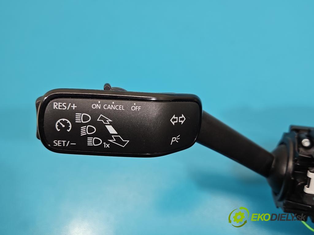 Skoda Octavia IV 2019- 1.5 TSI 150 HP automatic 110 kW 1498 cm3 5- prepínač komplex: 5Q1953507FN (Prepínacie páčky pod volantom)