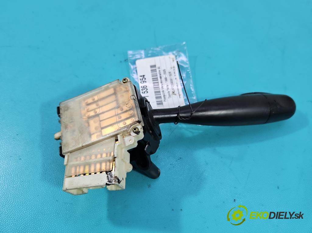 Toyota Yaris I 1999-2005 1.0 vvti 68 HP manual 50 kW 998 cm3 3- prepínač smeroviek 1736482 (Prepínacie páčky pod volantom)