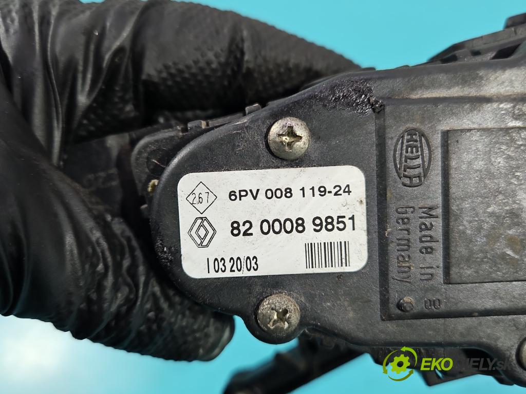 Renault Kangoo I 1998-2008 1.5 DCI 57 HP manual 42 kW 1461 cm3 5- pedal plyn potenciometr: 6PV008119-24