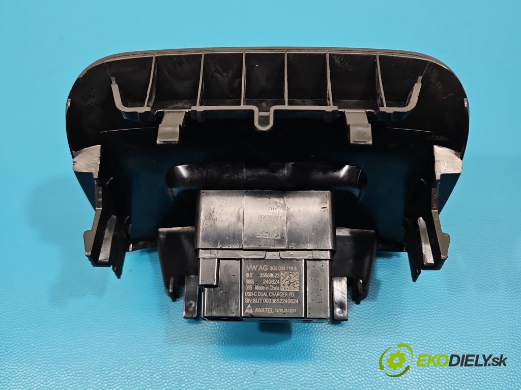 Skoda Octavia IV 2019- 1.5 TSI 150 HP automatic 110 kW 1498 cm3 5- zásuvka USB 3G5035718A
