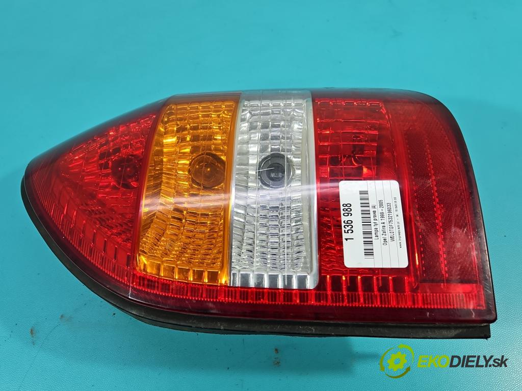 Opel Zafira A 1999-2005 2.0 dti 101 HP manual 74 kW 1995 cm3 5- svetlo / reflektor zadné pravé  (Kľučka dverí ostatné)