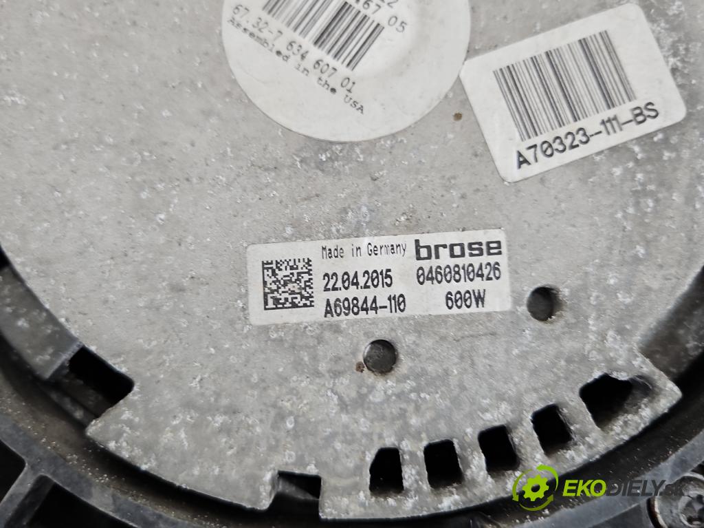 Bmw X5 F15 2013-2018 3.0d 258 HP automatic 190 kW 2993 cm3 5- Ventilátor chladiča 7634467