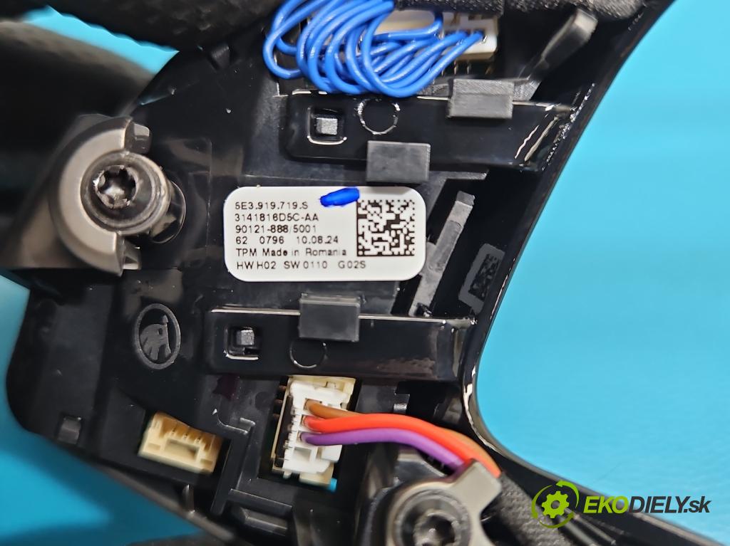 Skoda Octavia IV 2019- 1.5 TSI 150 HP automatic 110 kW 1498 cm3 5- prepínač multifunkční: řízení: 5E3919719S (Prepínacie páčky pod volantom)