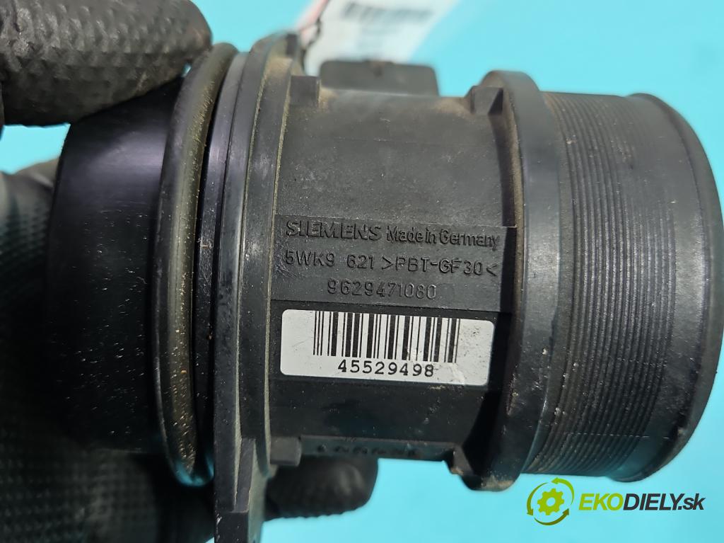 Peugeot 307 2.0 HDI 107 HP manual 79 kW 1997 cm3 5- průtokoměr: 9629471080 (Váha vzduchu)