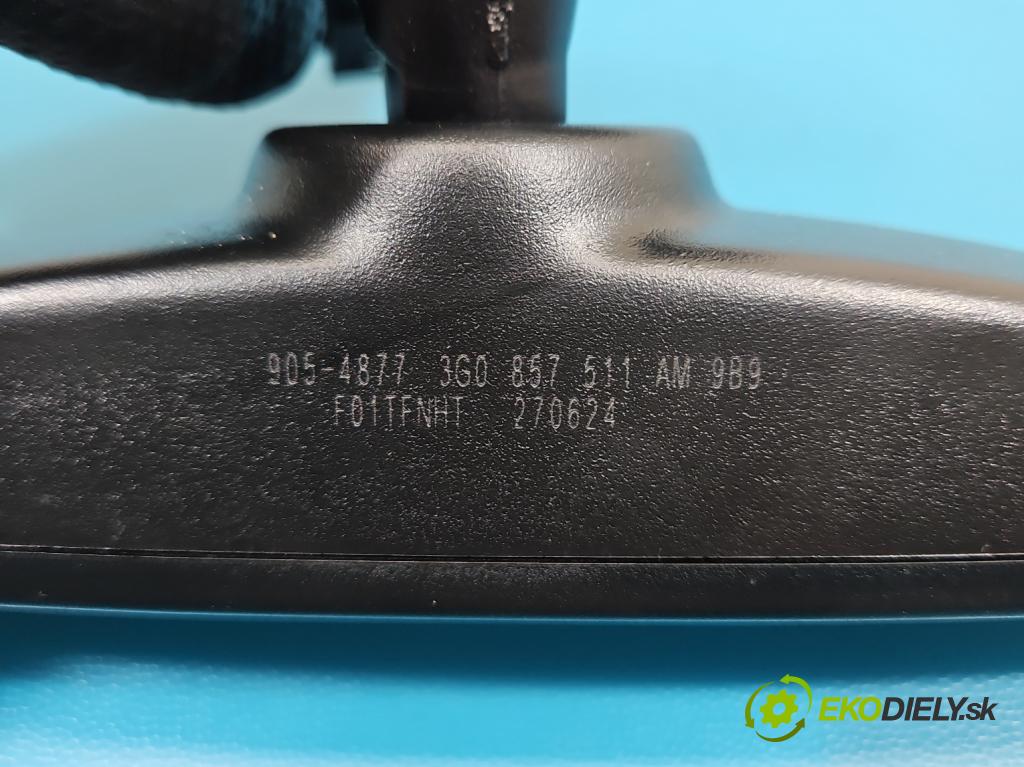 Skoda Octavia IV 2019- 1.5 TSI 150 HP automatic 110 kW 1498 cm3 5- zrkadlo uvnitř: 3G0857511AM (Spätné zrkadlo vnútorné)