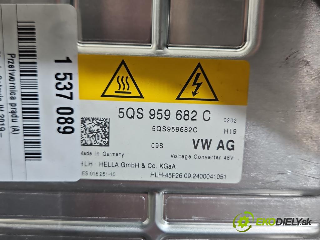 Skoda Octavia IV 2019- 1.5 TSI 150 hp automatic 110 kW 1498 cm3 5- měnič aktuální: 5QS959682C