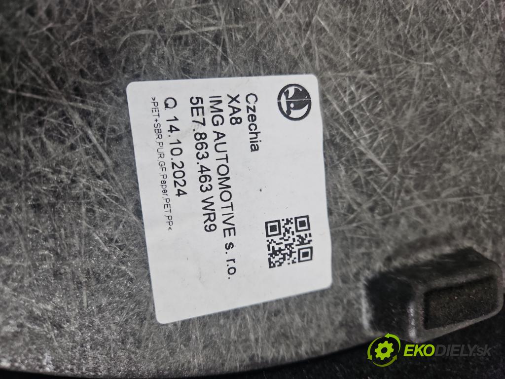 Skoda Octavia IV 2019- 1.5 TSI 150 HP automatic 110 kW 1498 cm3 5- koberec do auta kufra: 5E7863463