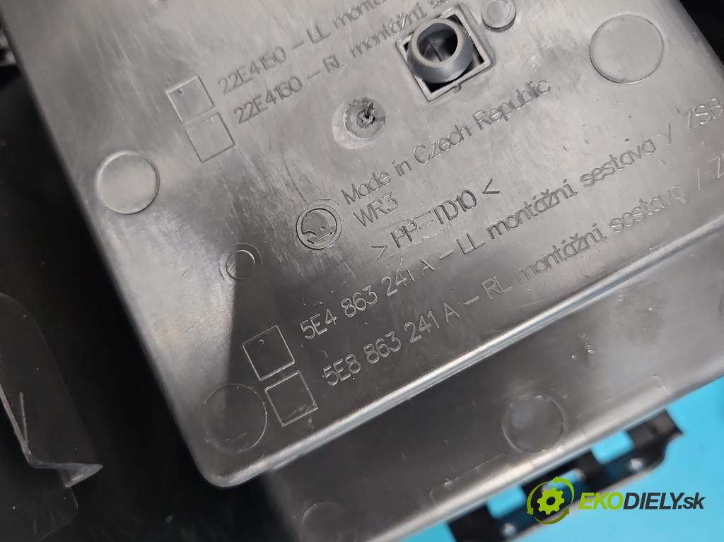 Skoda Octavia IV 2019- 1.5 TSI 150 HP automatic 110 kW 1498 cm3 5- operadlo 5E4863241A (Lakťová opierka)