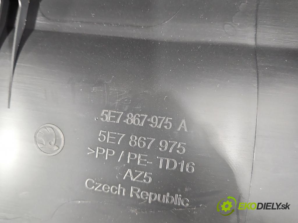Skoda Octavia IV 2019- 1.5 TSI 150 HP automatic 110 kW 1498 cm3 5- Čalounictví: kufrové dvere 5E7867975A